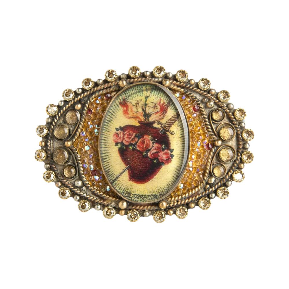 VIRGINS SAINTS & ANGELS VSA Goddess Image Buckle Sacred Heart